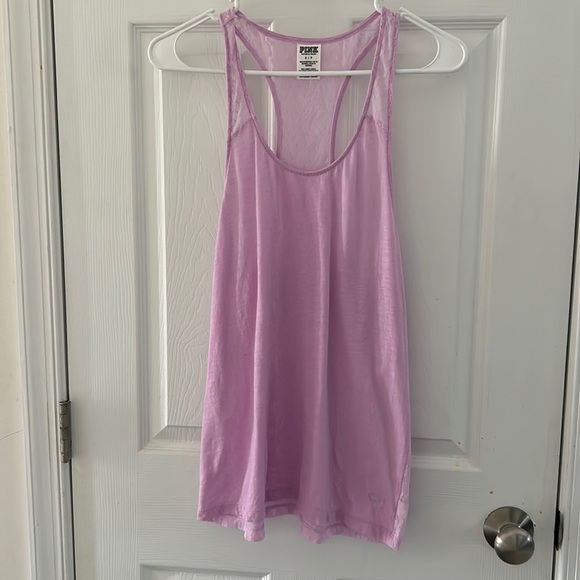 PINK Victoria's Secret Tops - VS PINK Lace Racerback Tank